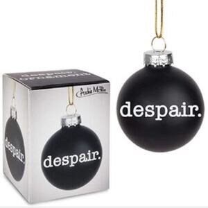 Archie McPhee Despair Ornament Black